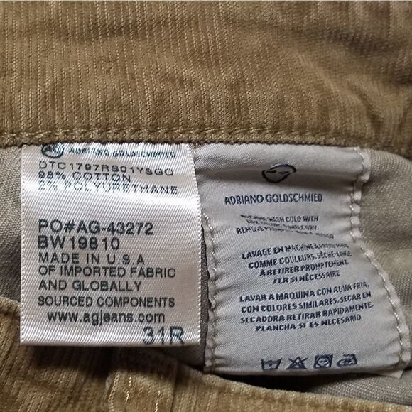 AG the rhett corduroy cropped jeans - Picture 14 of 14